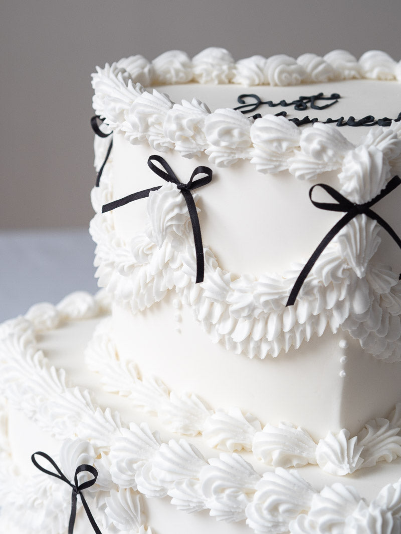 Vintage Heart Wedding Cake