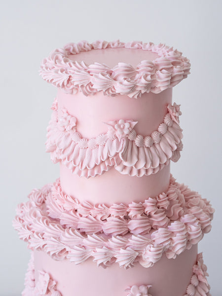 Bridgerton Blush Wedding Cake
