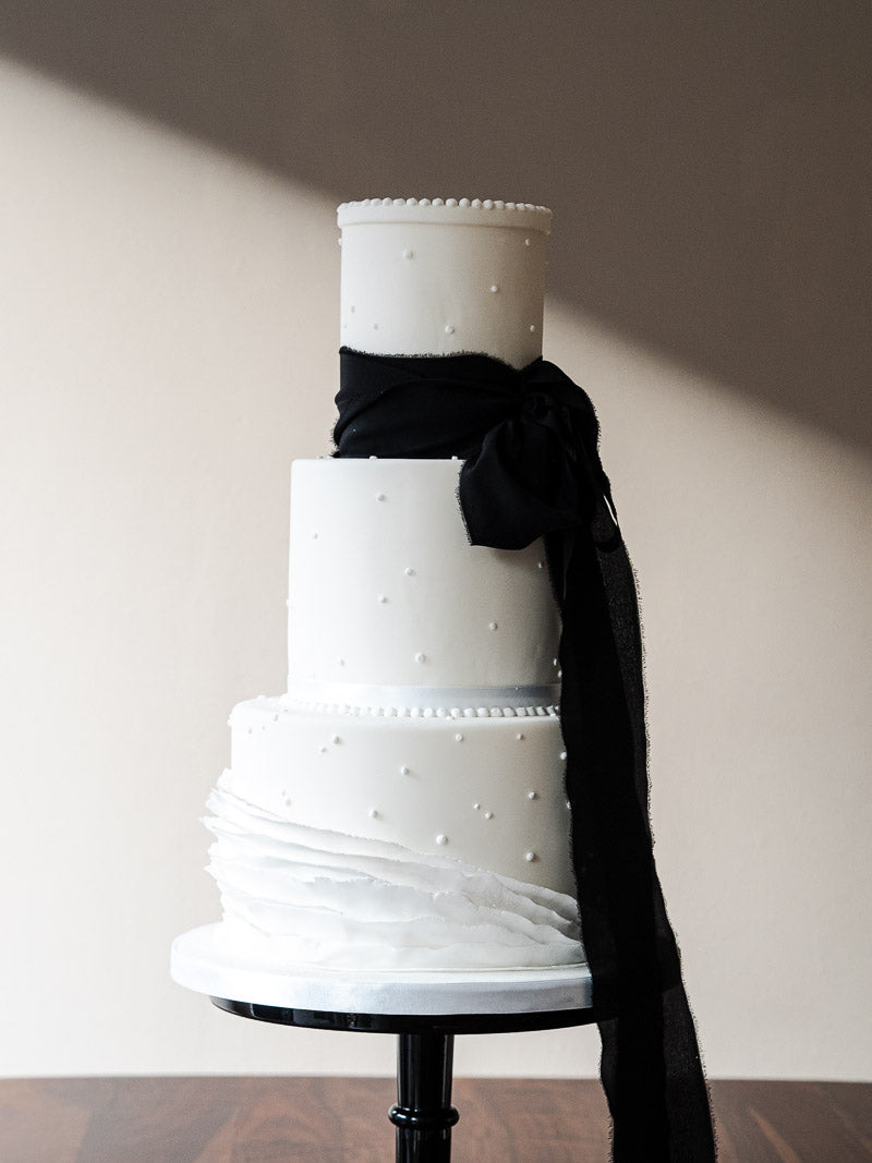 Black Tie Wedding Cake