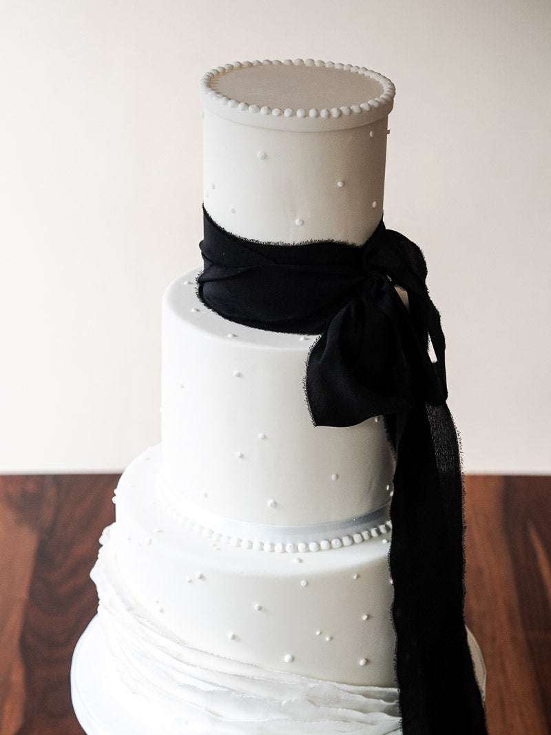 Black Tie Wedding Cake